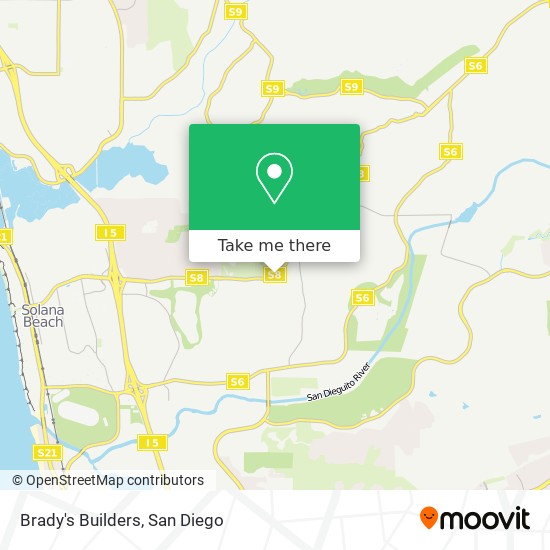 Brady's Builders map