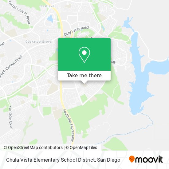 Chula Vista Elementary School District map