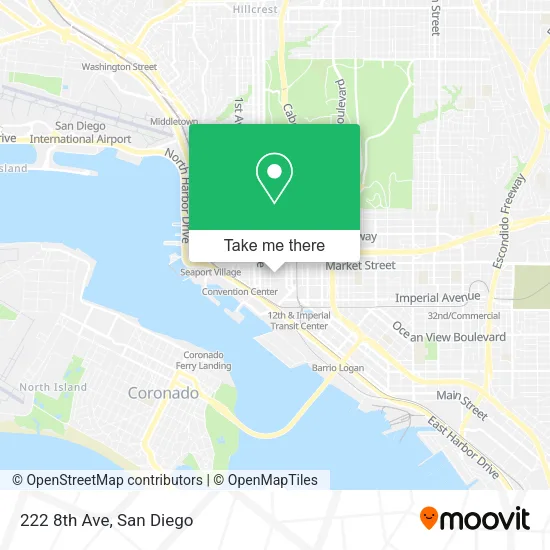 Mapa de 222 8th Ave