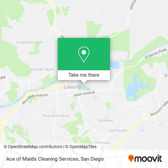 Mapa de Ace of Maids Cleaning Services