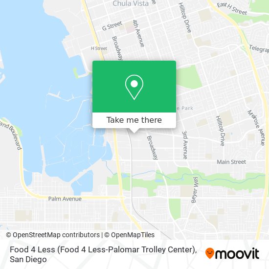 Mapa de Food 4 Less (Food 4 Less-Palomar Trolley Center)