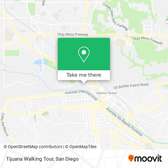 Mapa de Tijuana Walking Tour