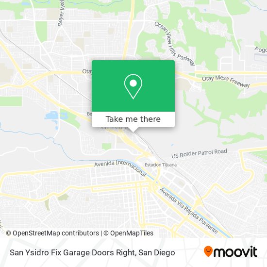 Mapa de San Ysidro Fix Garage Doors Right