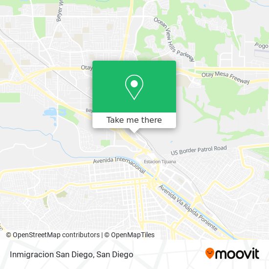 Inmigracion San Diego map