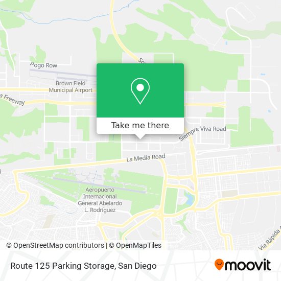 Route 125 Parking Storage map