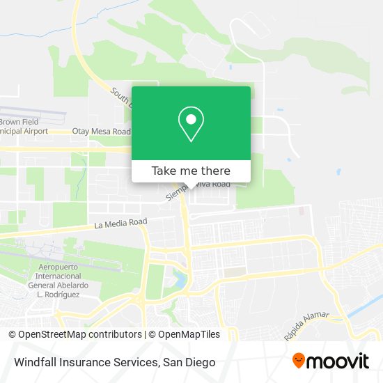 Windfall Insurance Services map