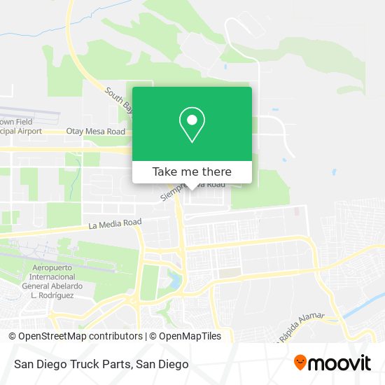 San Diego Truck Parts map