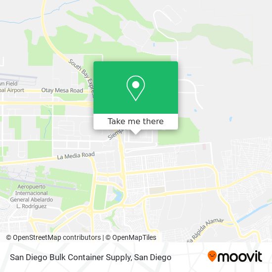 San Diego Bulk Container Supply map