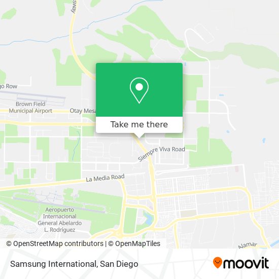 Mapa de Samsung International