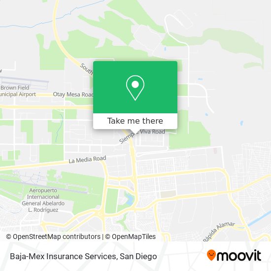 Mapa de Baja-Mex Insurance Services