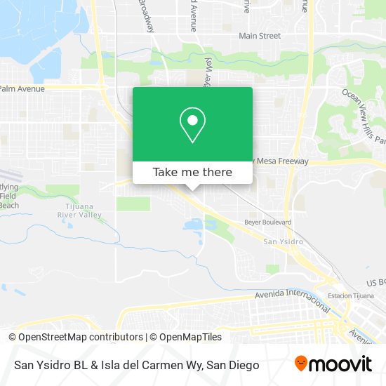 Mapa de San Ysidro BL & Isla del Carmen Wy