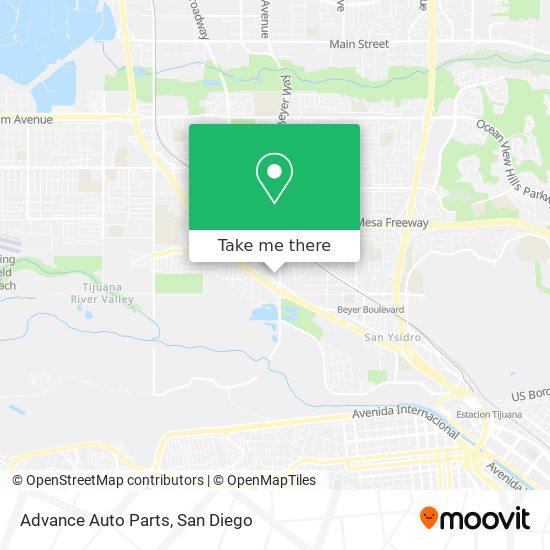 Advance Auto Parts map