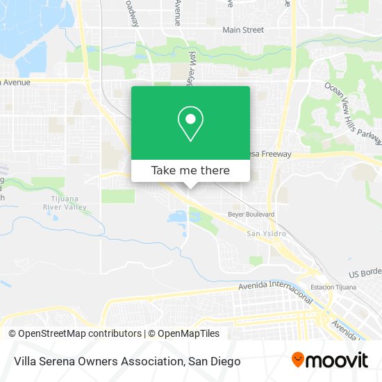 Villa Serena Owners Association map