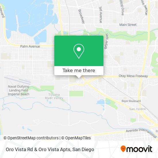 Mapa de Oro Vista Rd & Oro Vista Apts