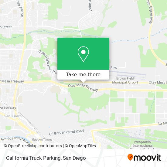 California Truck Parking map