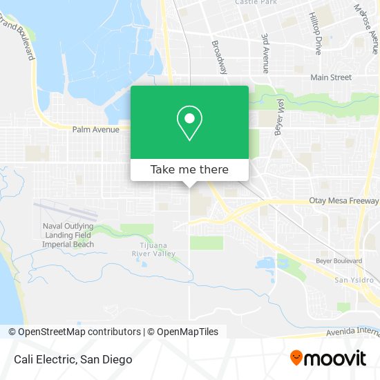 Cali Electric map