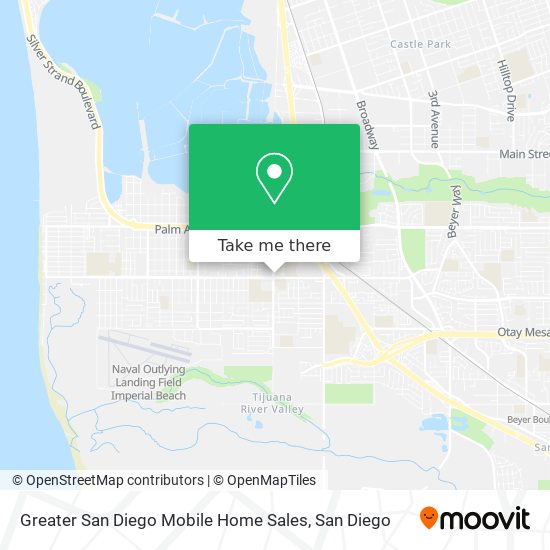 Greater San Diego Mobile Home Sales map