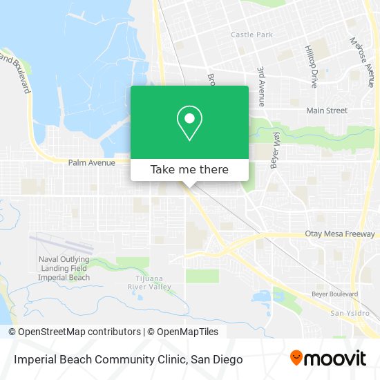 Mapa de Imperial Beach Community Clinic