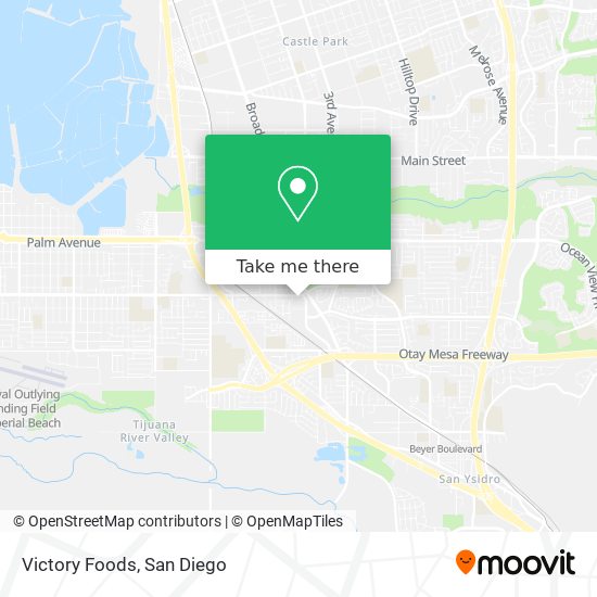 Victory Foods map