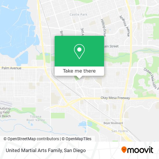 United Martial Arts Family map