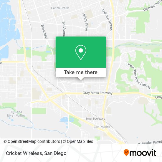 Mapa de Cricket Wireless