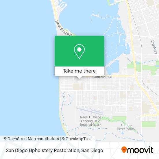 San Diego Upholstery Restoration map