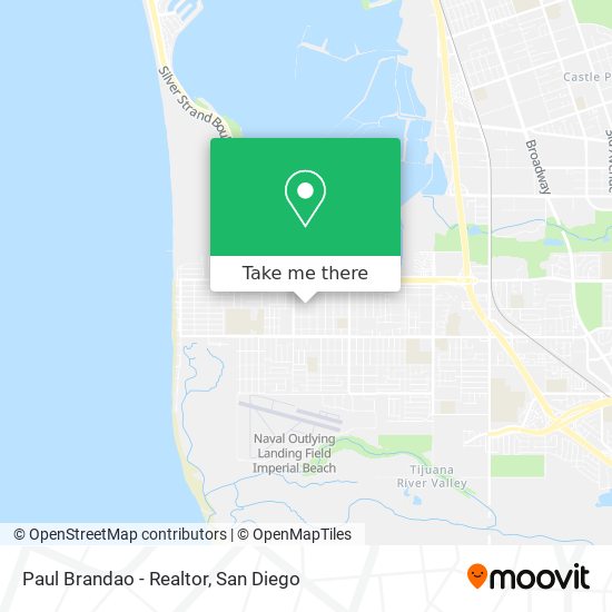 Paul Brandao - Realtor map