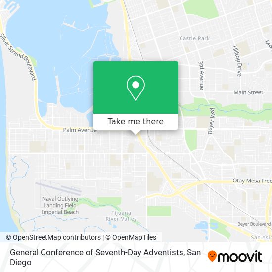 General Conference of Seventh-Day Adventists map