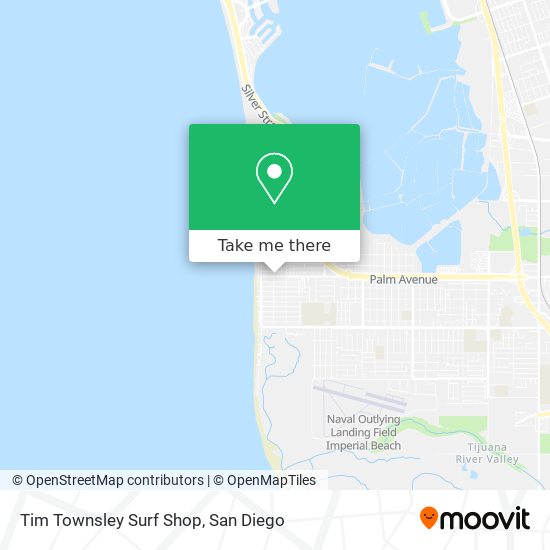 Tim Townsley Surf Shop map