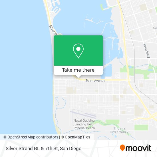 Mapa de Silver Strand BL & 7th St