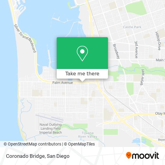 Mapa de Coronado Bridge