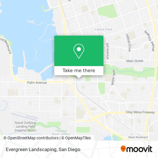 Evergreen Landscaping map