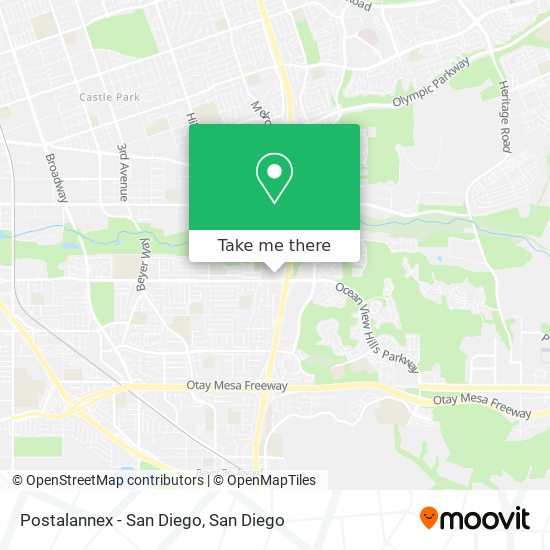 Postalannex - San Diego map