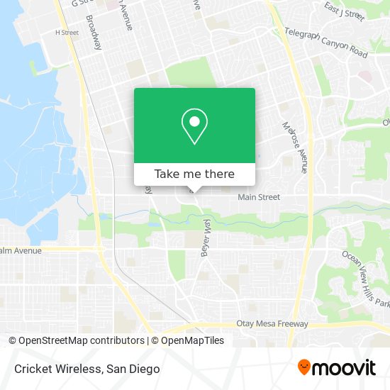 Mapa de Cricket Wireless