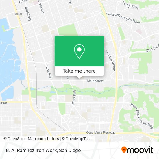 Mapa de B. A. Ramirez Iron Work