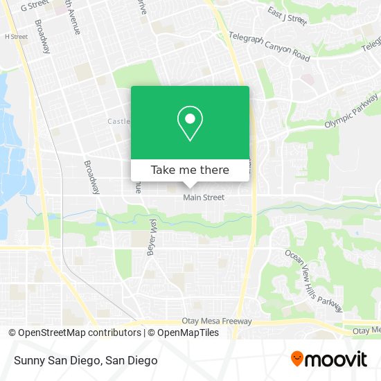 Mapa de Sunny San Diego