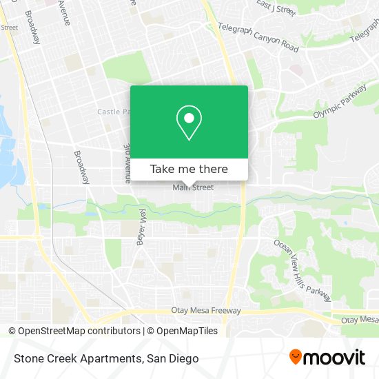 Stone Creek Apartments map