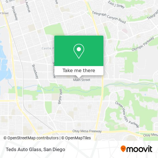 Mapa de Teds Auto Glass