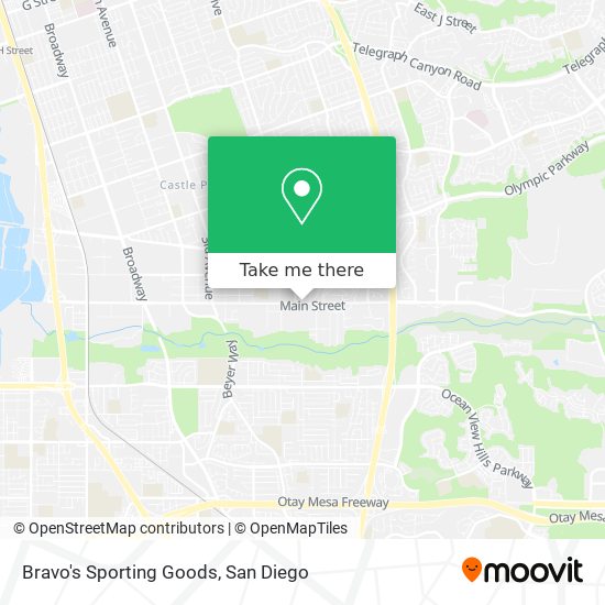 Bravo's Sporting Goods map