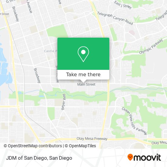 JDM of San Diego map