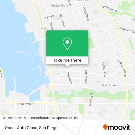 Mapa de Oscar Auto Glass