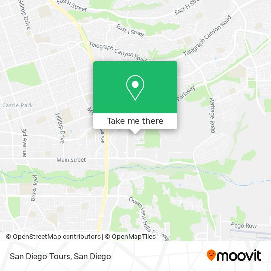 Mapa de San Diego Tours