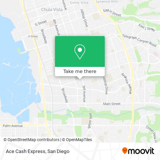 Ace Cash Express map