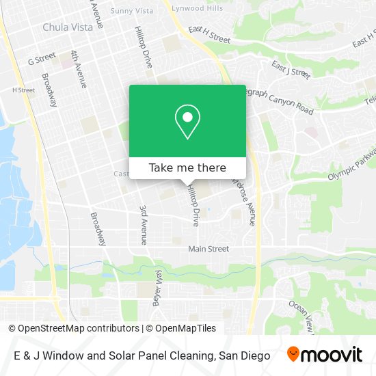 E & J Window and Solar Panel Cleaning map