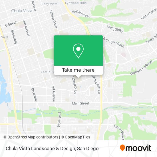 Chula Vista Landscape & Design map