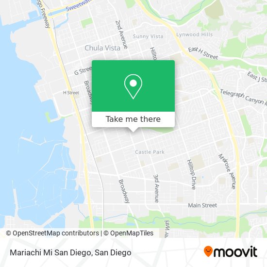 Mariachi Mi San Diego map