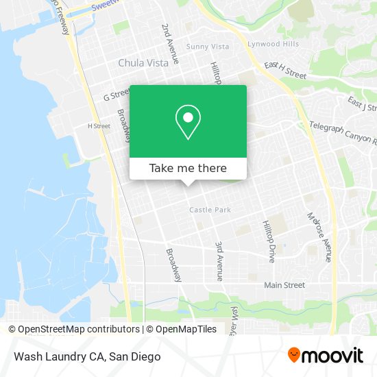 Wash Laundry CA map