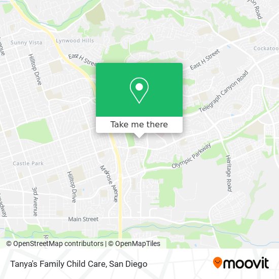 Tanya's Family Child Care map