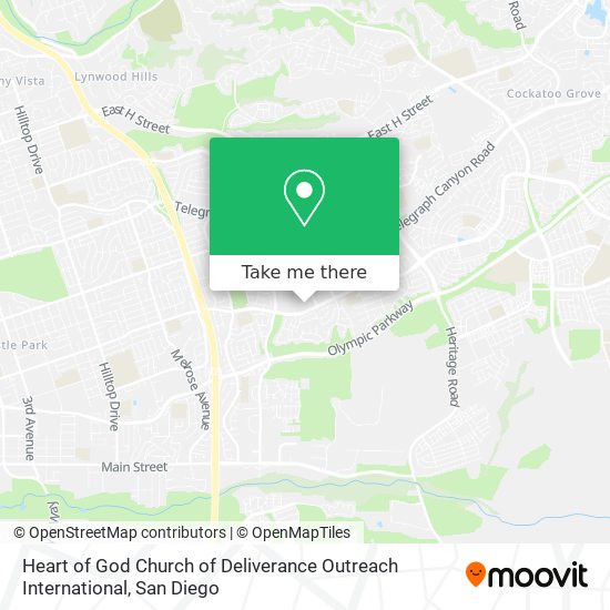 Mapa de Heart of God Church of Deliverance Outreach International