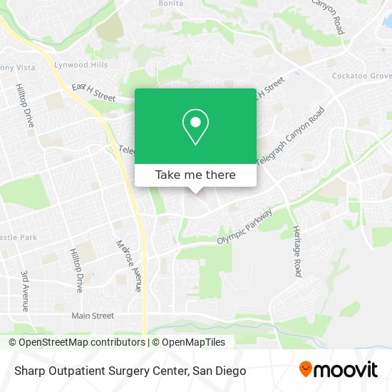 Sharp Outpatient Surgery Center map